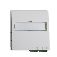 UP-Anschlussdose FTTH EDIZIOdue FH 2×LC APC Duplex F hellgrau