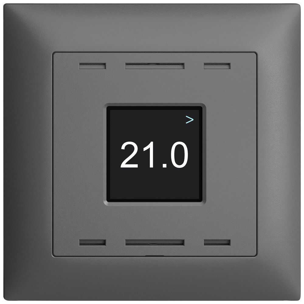 UP-Raumtemperatursensor EDIZIOdue Wiser 230V 5…30°C dunkelgrau
