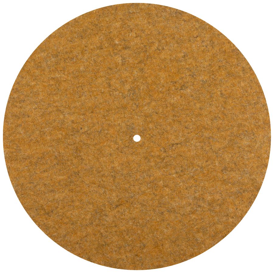 Leuchtenschirm SLV GRIP FLAT rund gerade Filz Ø500×6mm gelb unifarbig