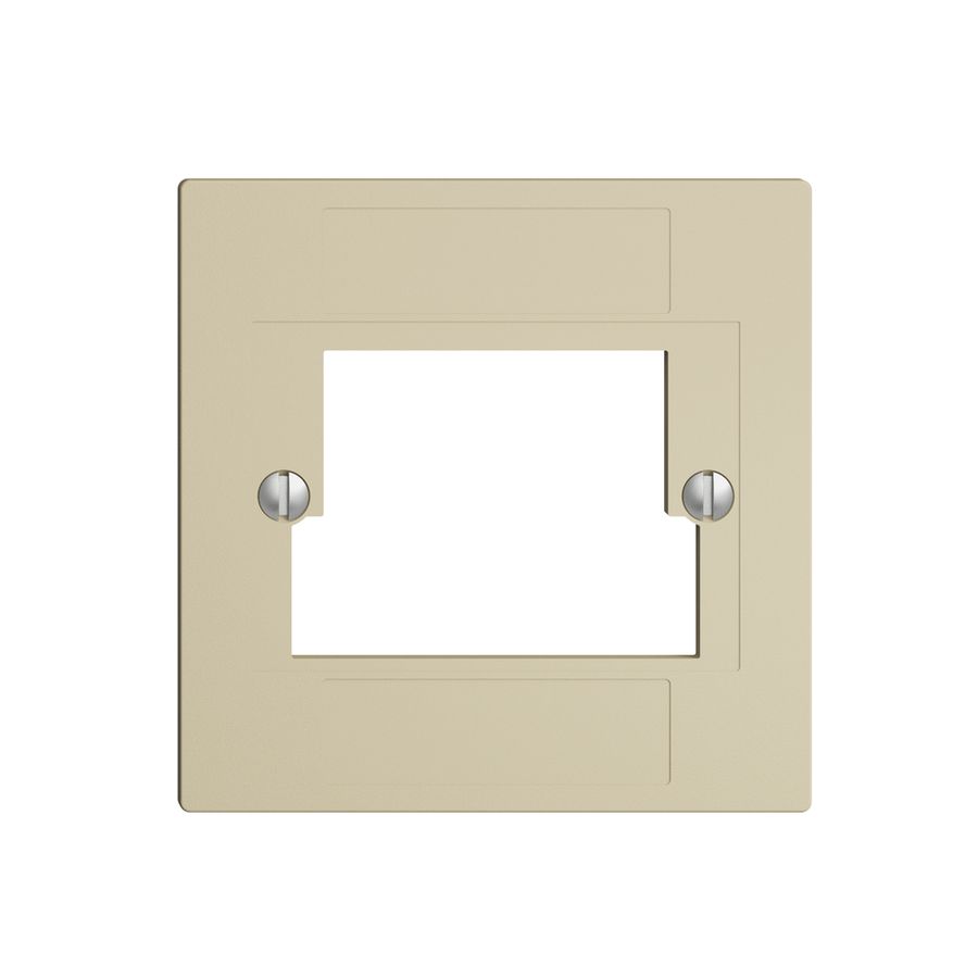 Frontplatte 2×TT,2×RJ45 vanille ITplus ITM EDIZIOdue