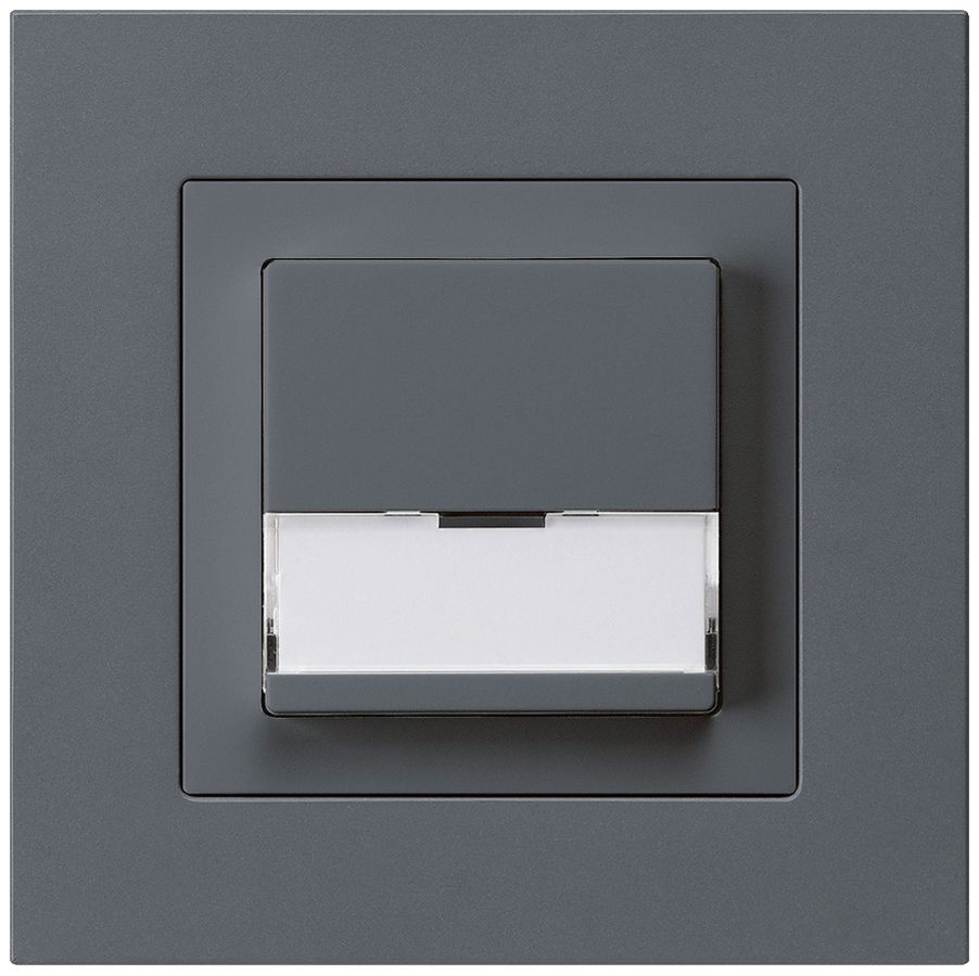 UP-SonnerieTaster kallysto.pro anthrazit A/1L mit Namensschild 37×15mm