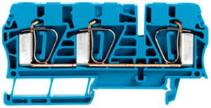 Durchgangs-Reihenklemme Weidmüller ZDU 6/3AN Zugfeder 6mm² TS35 blau