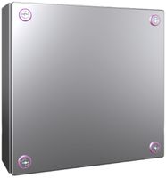 Petit boîtier Rittal KX Jonction, IP66, 300×300×120mm, acier fin V2A