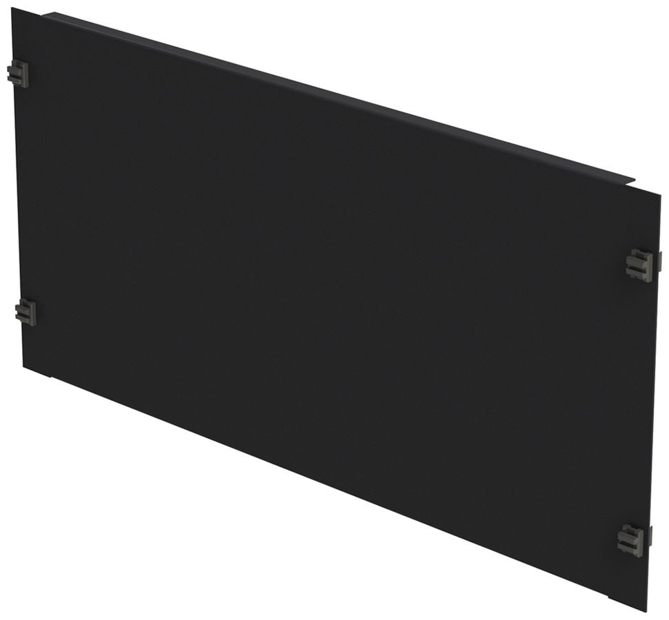 Blindplatte 19" Schnellverschluss 5HE Stahl schwarz
