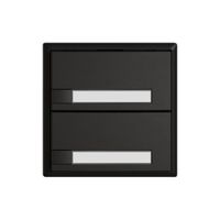 Pulsante universale EDIZIO.liv UNI SNAPFIX® s.LED 2× com.1T targ.ne