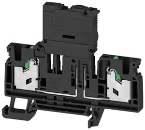 Sicherungs-Reihenklemme WM SFS 4 2C 4mm² 60…150V Snap-in TH35 schwarz