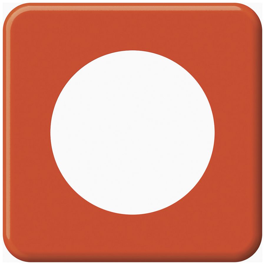 UP-Abdeckplatte origin 1×1 Ø58mm 92×92mm orange