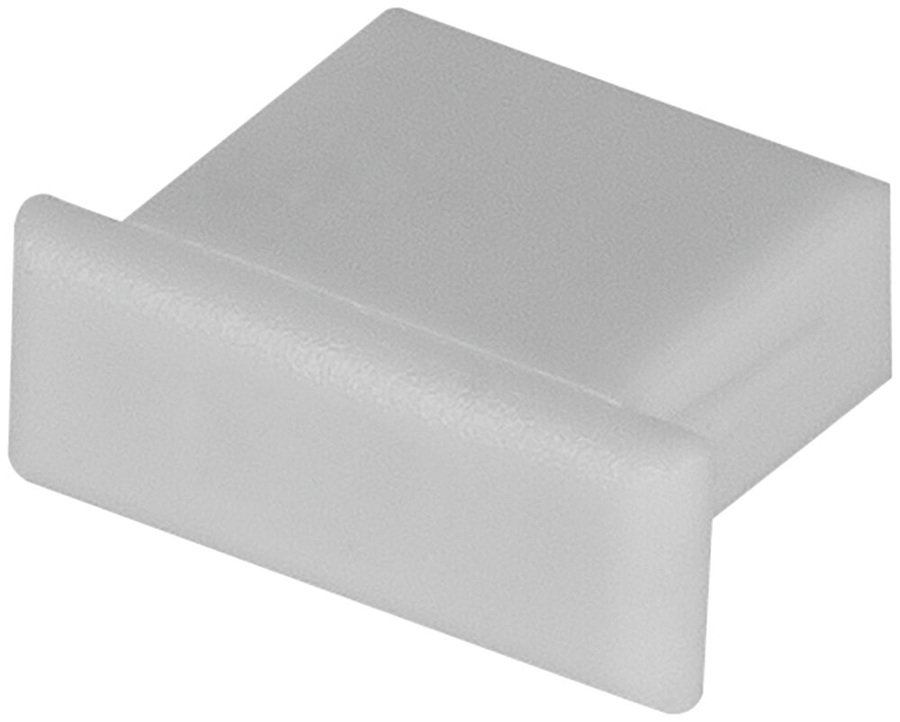 Endstück LDV PF02/EC, zu U-Profil PF02, ohne Einführung, grau