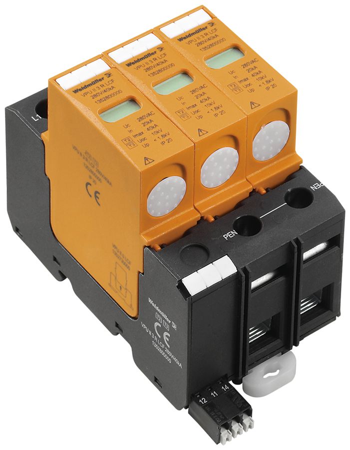 Überspannungsableiter Weidmüller VPU II 3 R LCF 280V/40KA