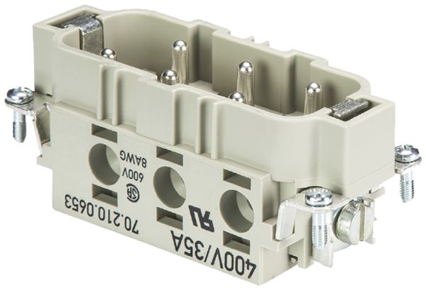 Insert p.fiche Wieland Electric revos POW STS 6 6,0 40 AG 6 35A 400V 2.5…6mm²