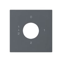 Kit frontale per interruttore a chiave S1 60×60mm kallysto 0-1-1+2-2 antracite