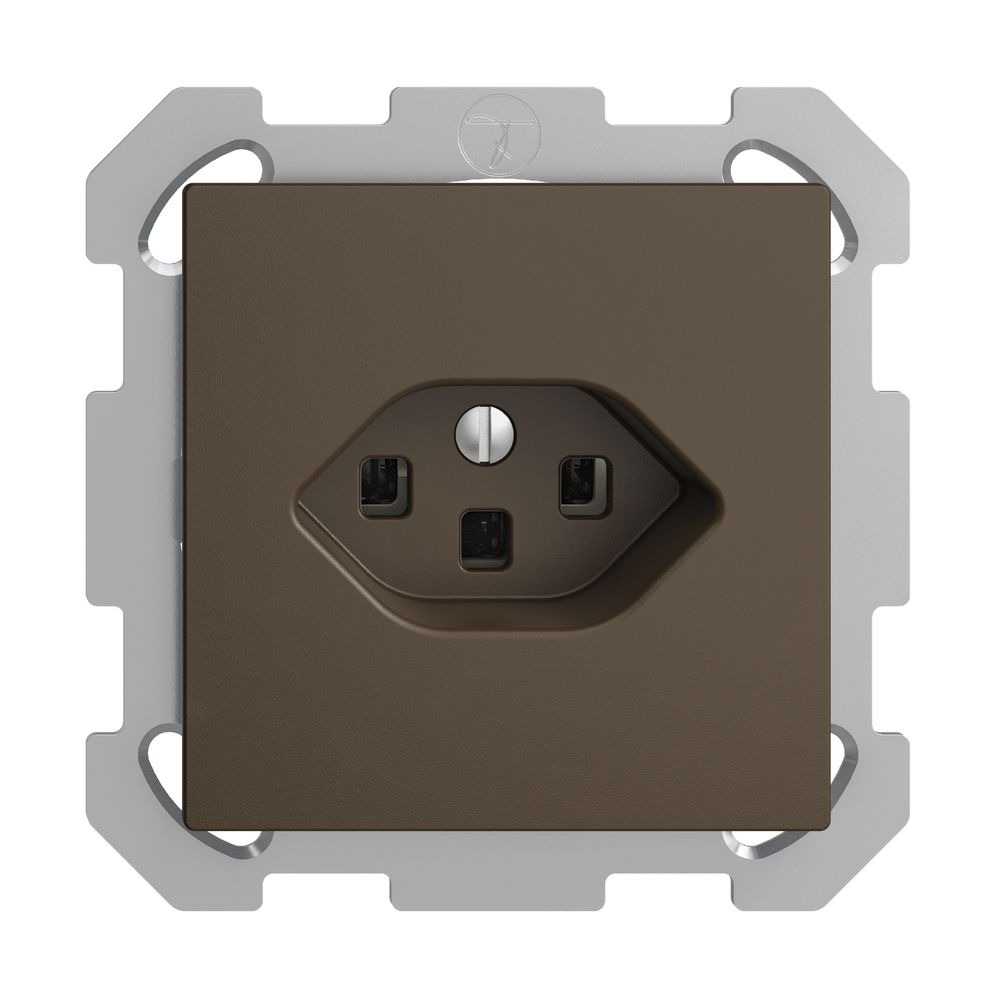 UP-Steckdose EDIZIOdue T23 16A coffee, mit Steckklemmen