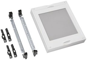 Baustein Hager univers N 300×250mm Leerbaustein mit Klarsichtscheibe