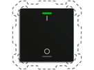 Poussoir KNX RGBW INC MDT BE-TAL60T116.B1 1t/2a temp.noir mat "I/O"