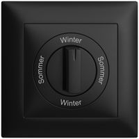 Frontset Sommer-Winter-Sommer-Winter EDIZIOdue 88×88mm schwarz
