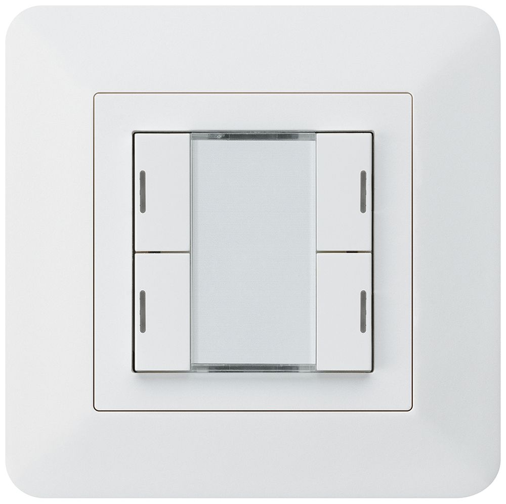 UP-Taster kallysto.trend KNX 4×RGB LED s/e-link weiss