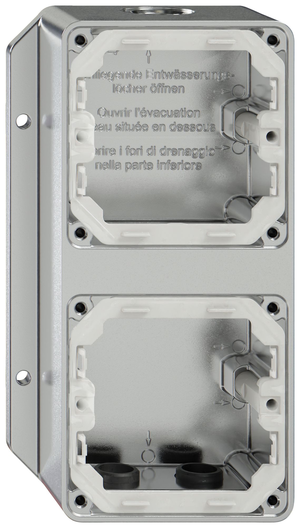 AP-Gehäuse ELEMENT SNAPFIX® 111×193×54mm 3×M20 alu