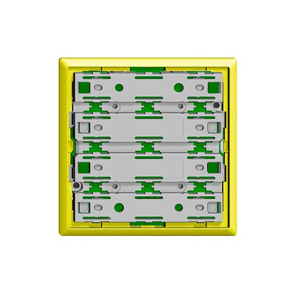 Frontplatte universal für 4×1T EDIZIOdue lemon, mit 4 LED