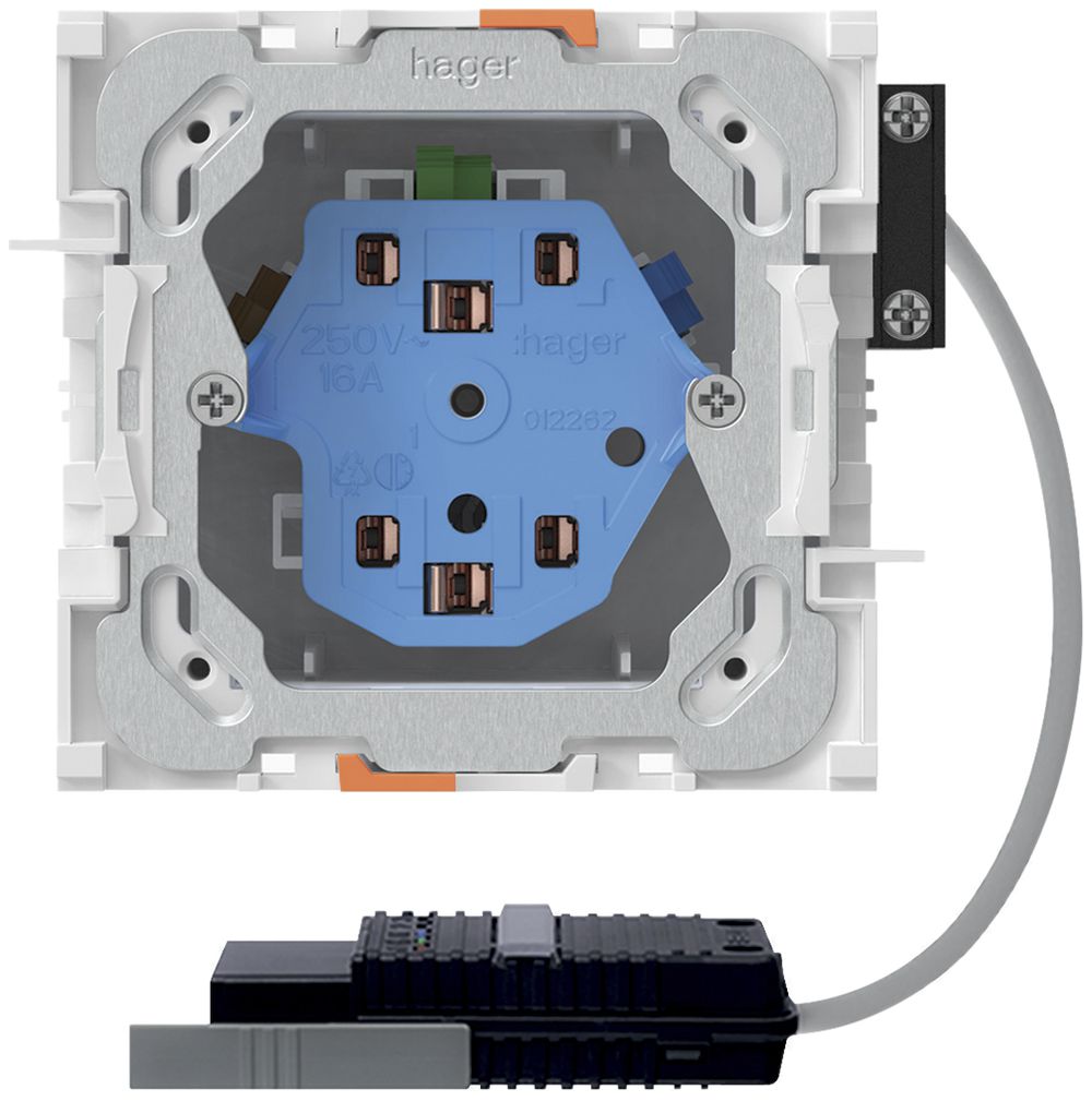 EB-Steckdose 2×Typ 13/23, Rundkabel-Adapter, L1, Td 3×2.5mm²