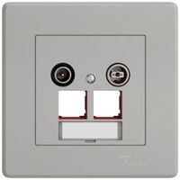 UP-Multimediadose TV-R EDIZIO.liv SNAPFIX® EASYNET f.2×RJ45 S-One 4dB hgu