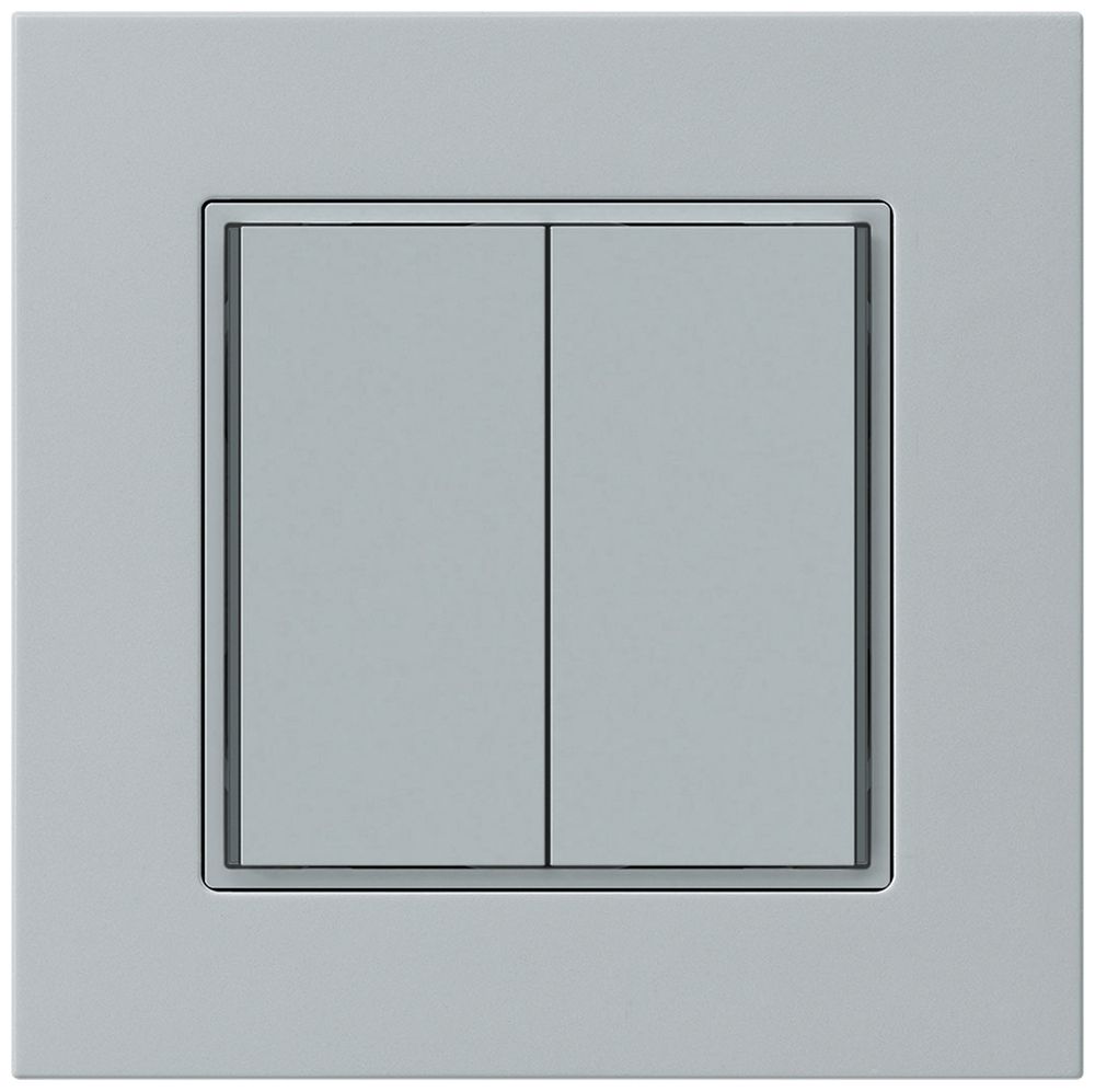 UP-Taster KNX KPR 2×Tasten 4×Betätigungspunkte LED grau