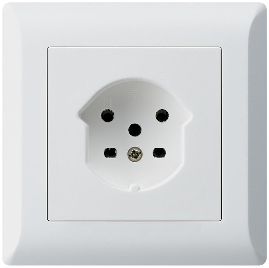 UP-Steckdose HA kallysto.line Typ 15 mit Steckklemmen weiss