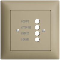 UP-Frontset EDIZIOdue sand 88×88mm für Türstation 1334.F