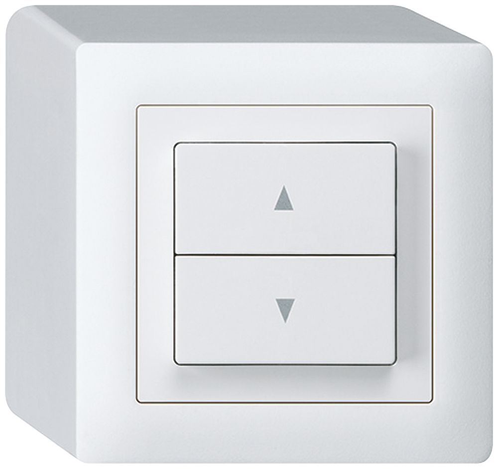 Interruttore per tapparelle AP kallysto 2 tasti di comando bianco mors.innesto