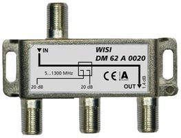 F-Abzweiger WISI DM62A 0020 2-fach 20dB 5…1300MHz