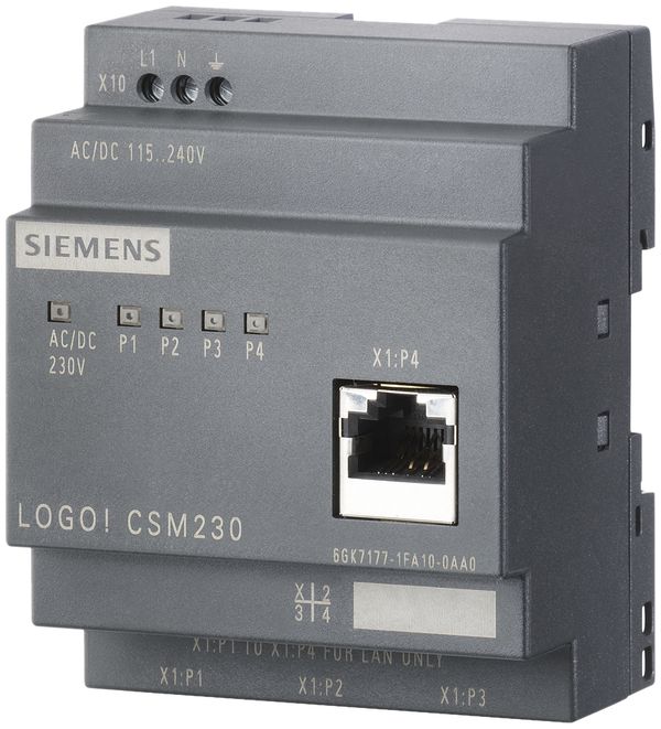 Module switch PLC Siemens LOGO! CSM230, 3+1-port RJ45 10/100MBit/s, unmanaged