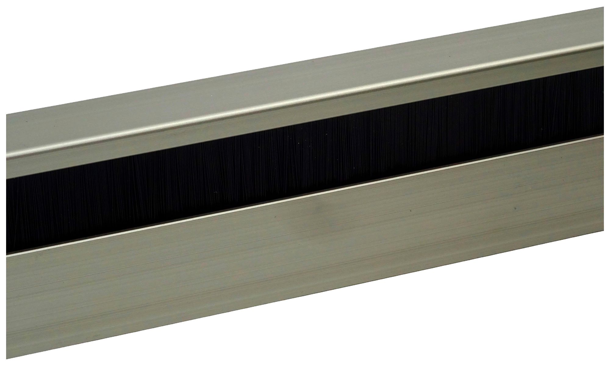 Sockelleistenkanal ELBRO 2400×60×20mm anthrazit Bürste schwarz