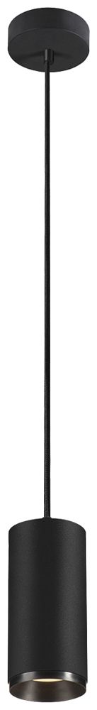 LED-Pendelleuchte SLV NUMINOS M PHASE 20W 1970lm 3000K 36° Ø85×185mm schwarz