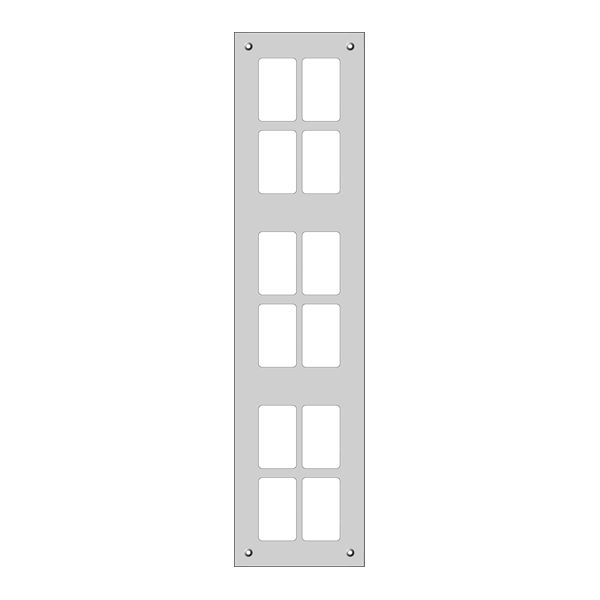 Plaque de montage FH FLF 6×2 noir