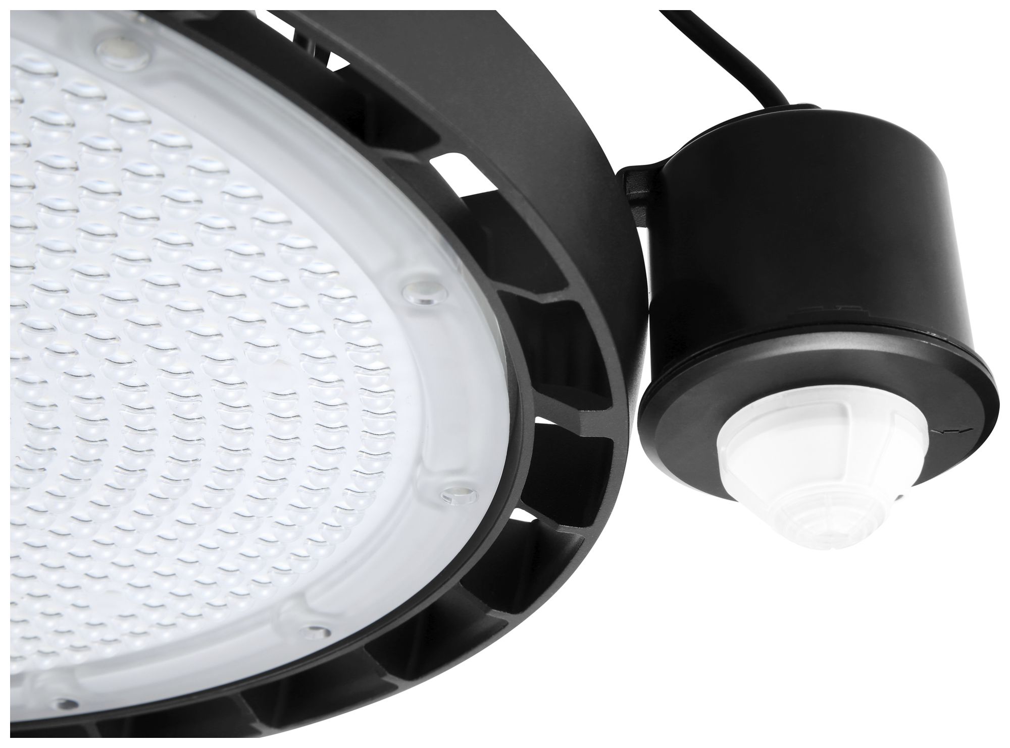 Proi.capannone LED Sylvania Granit 165W 26400lm 840 IP54 55° REG PIR Ø370