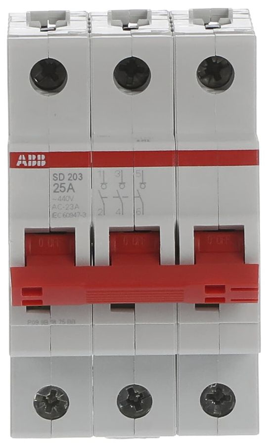 REG-Lasttrennschalter ABB pro M compact SD203/25 25A 3P 440V 3TE