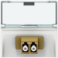 EB-Lichtwellensteckdose MOS 2×LC weiss 2 Module