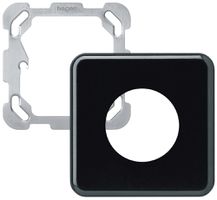 En-tête ENC Hager basico 1×1 86×86mm noir