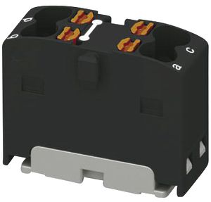 Verteilerblock PX PTFIX 4X1.5 BK