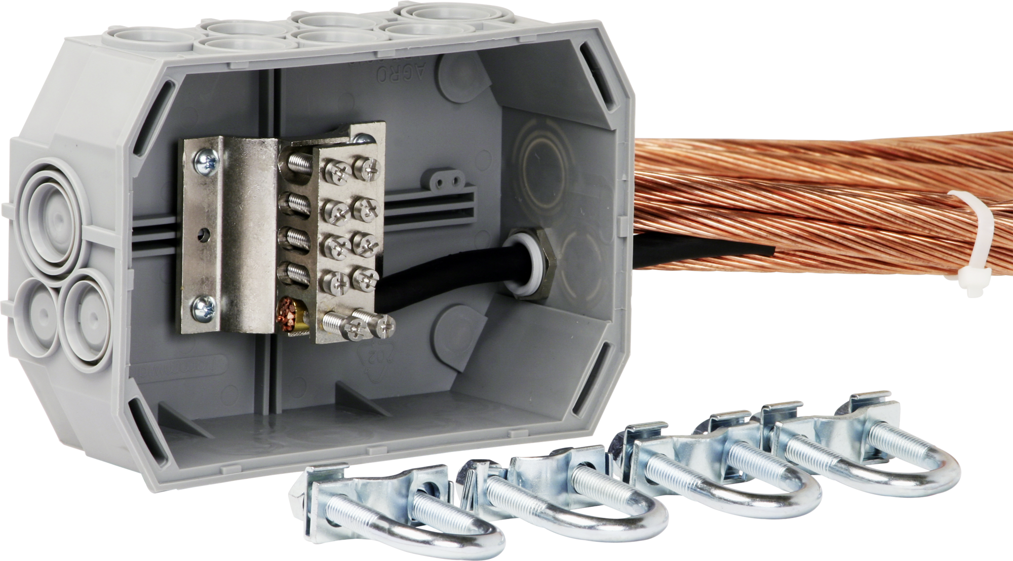 Fundamenterdungsset AGRO 9651 Cu blank