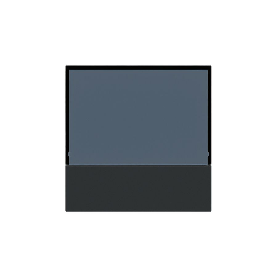 Placca frontale KNX Hager kallysto per termostato nero