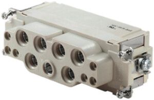 Buchseneinsatz Weidmüller HDC S6 6 BAS 690V 100A 12L AxialSchraubanschluss Gr.8