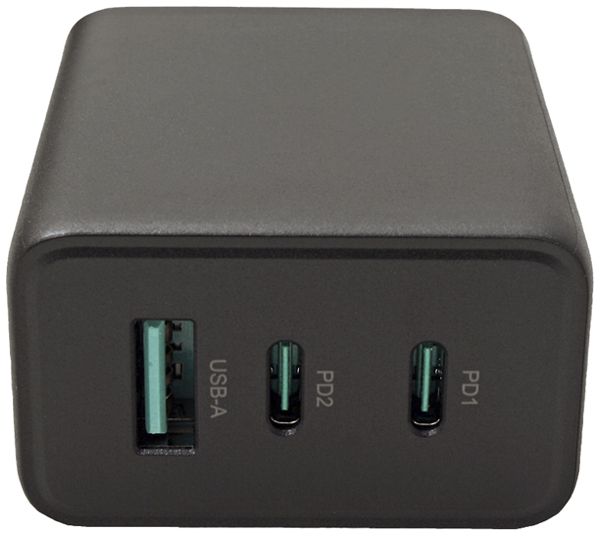 Alimentatore VALUE 1×USB A 2×USB C 65W 5VDC 3.6A nero
