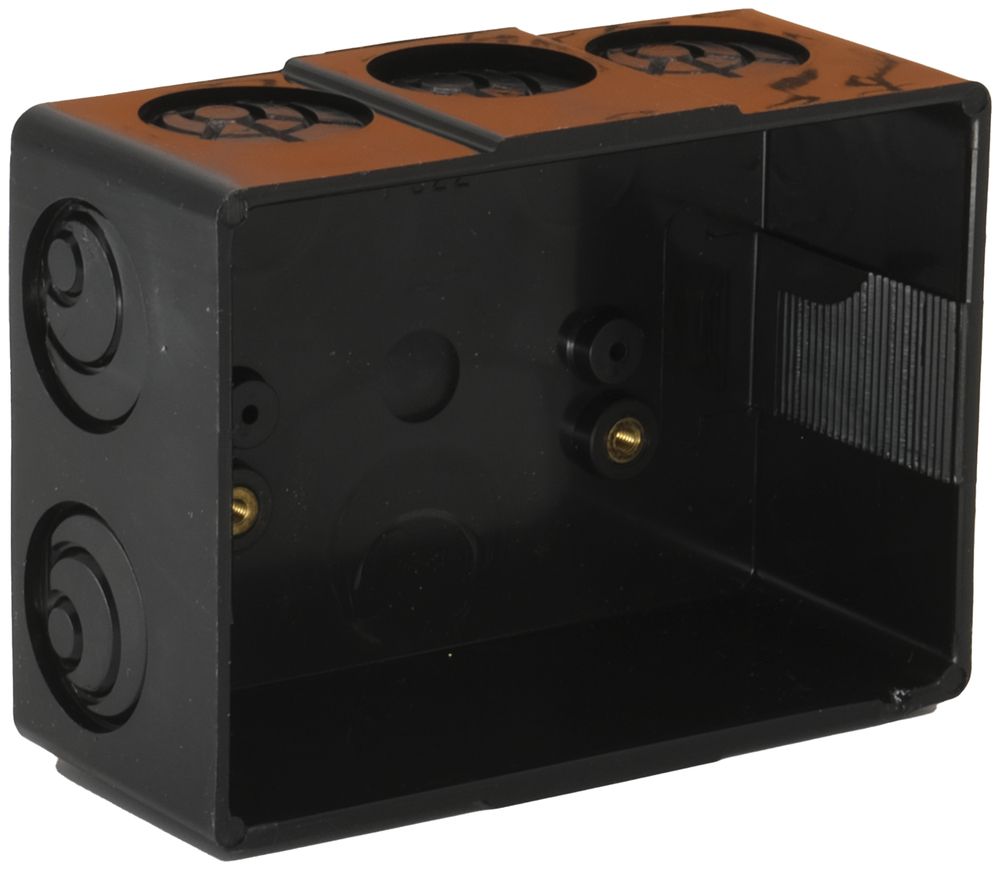 UP-Durchgangsdose Weidmann, leer, schwarz