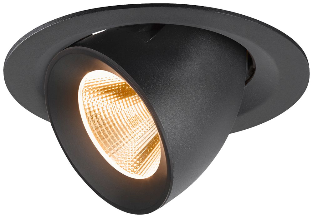 Downlight LED SLV NUMINOS GIMBLE M 12W 1700lm 2700K NB DALI Ø135×95 nero