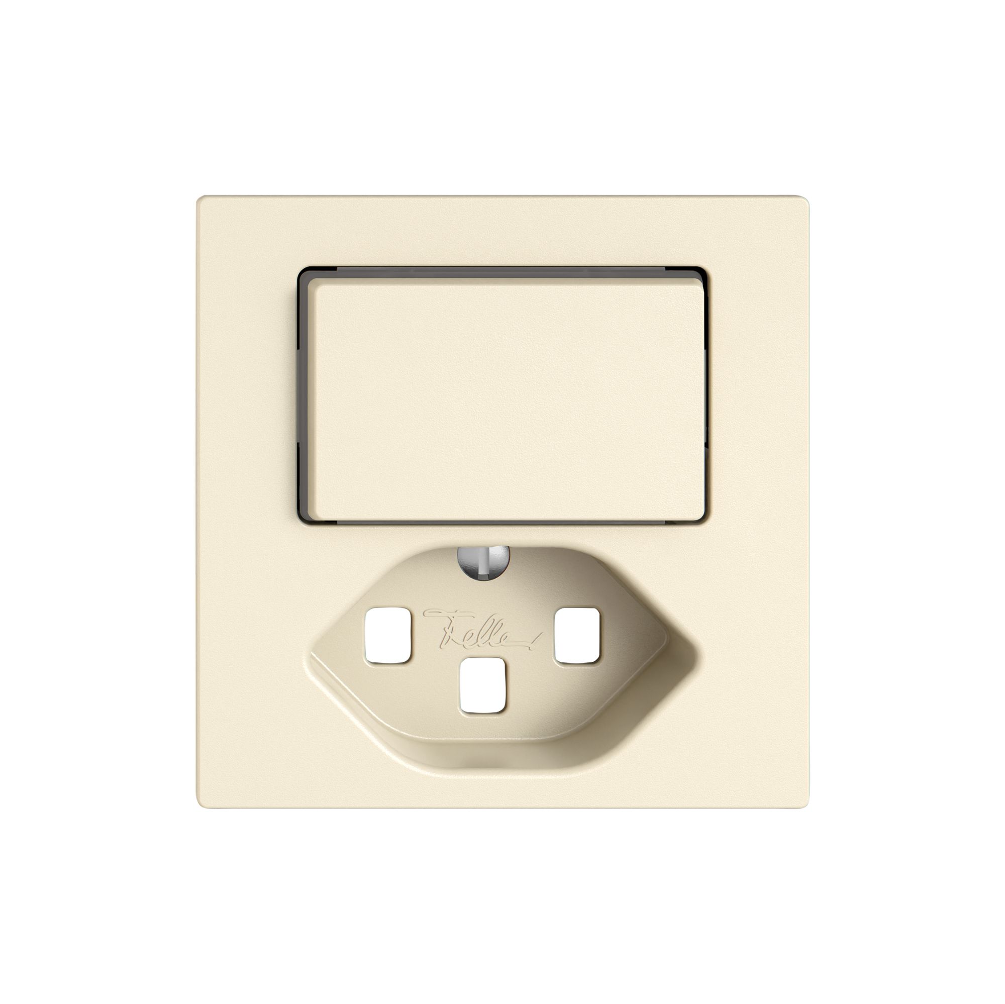 Montageset EDIZIO.liv SNAPFIX® für Kombi.T23 m.1 Knopf bel.m.Seitenlinse cr