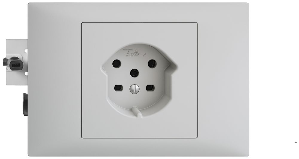 Prise INC EDIZIOdue T15 gris clair, 45…69mm