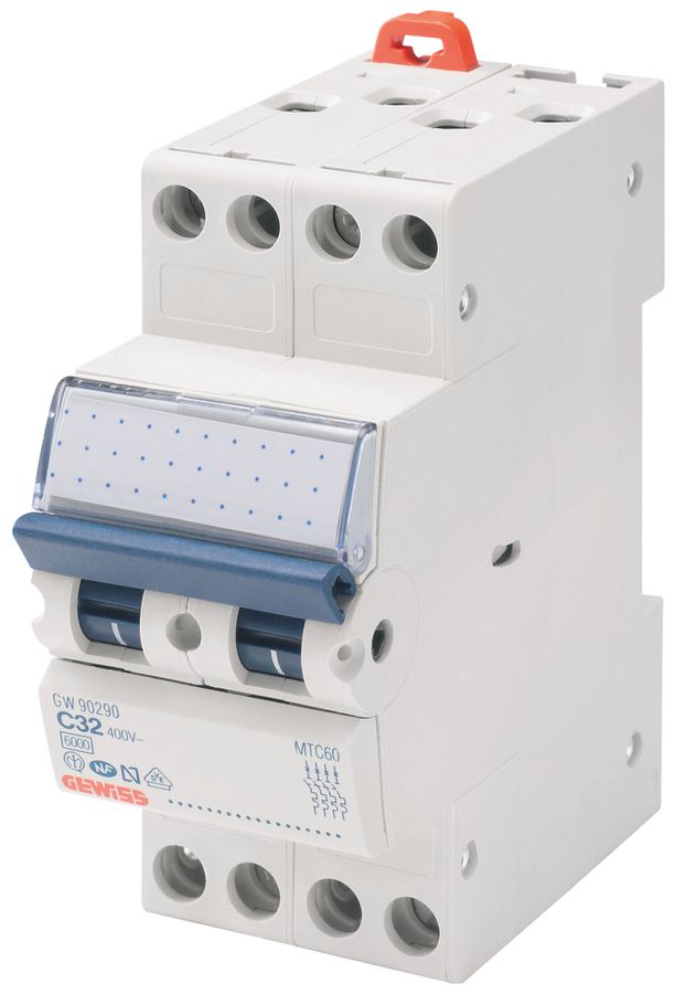 Disgiuntore Gewiss 90 MCB 4P 400V C 32A 6kA 2UM