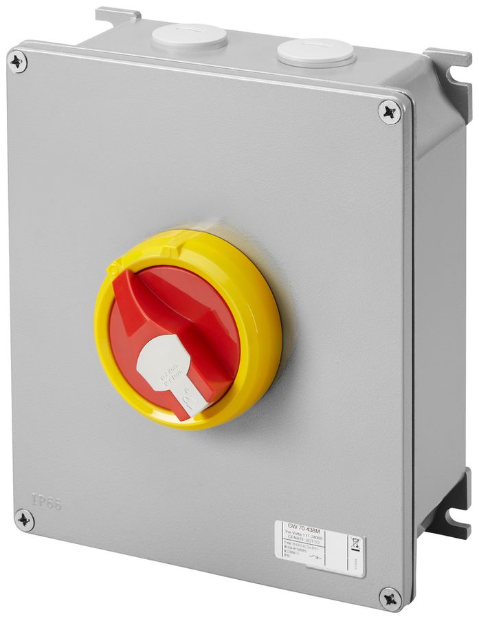 AP-Not-Aus-Schalter Gewiss 70 RT HP 4P 80A IP66