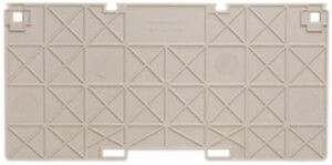 Abschluss-/Zwischenplatte Weidmüller WTW WF10/WF12 155.8×76.45mm beige