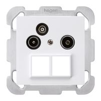 UP-Antennendose R/TV-Daten HMS kallysto B 19dB weiss